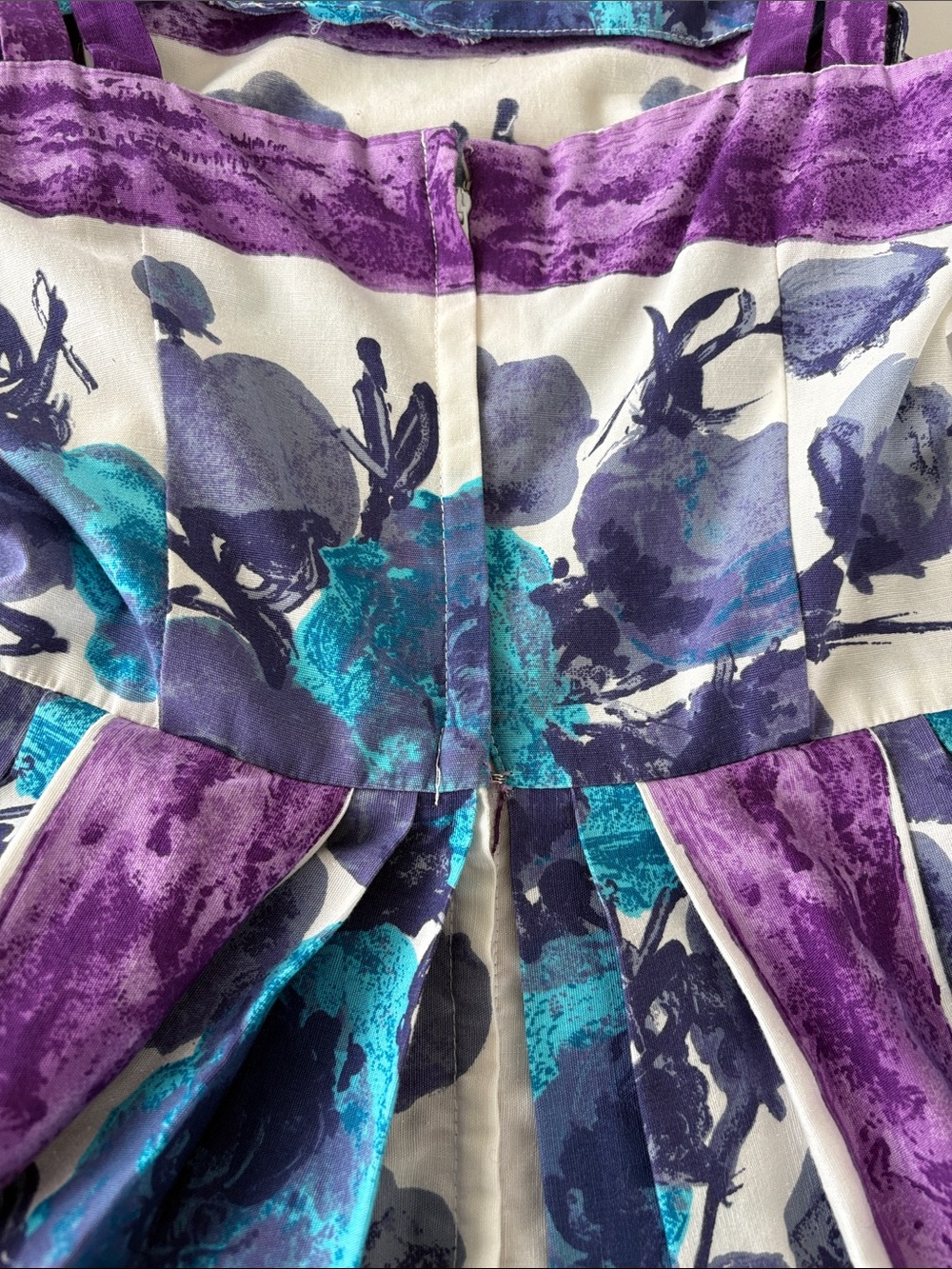 Vintage 1960s Floral Fit & Flare Dress 🌸 XS - Picture 10 of 12